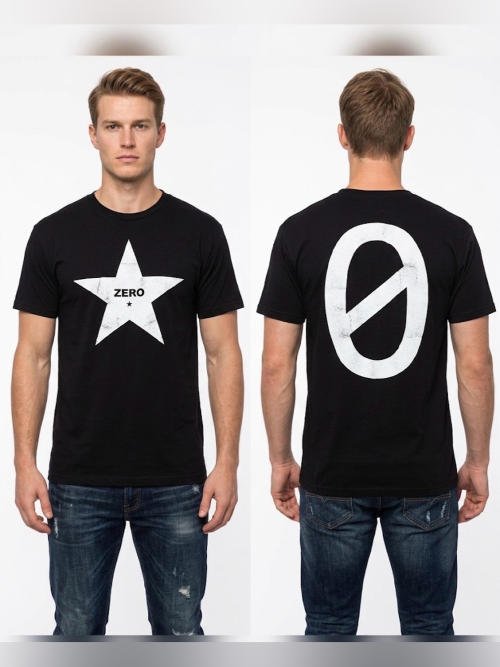 Smashing Pumpkins Zero Star Black Short Sleeve Concert T Shirt Large L